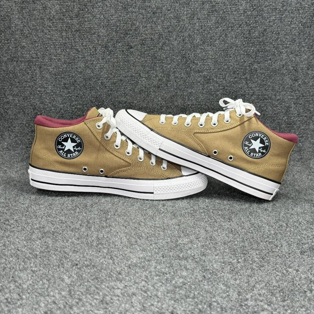 Converse Malden Street Casual Sneakers Men's 10 Tan Canvas Mid Chuck Taylor Shoe - Picture 7 of 12